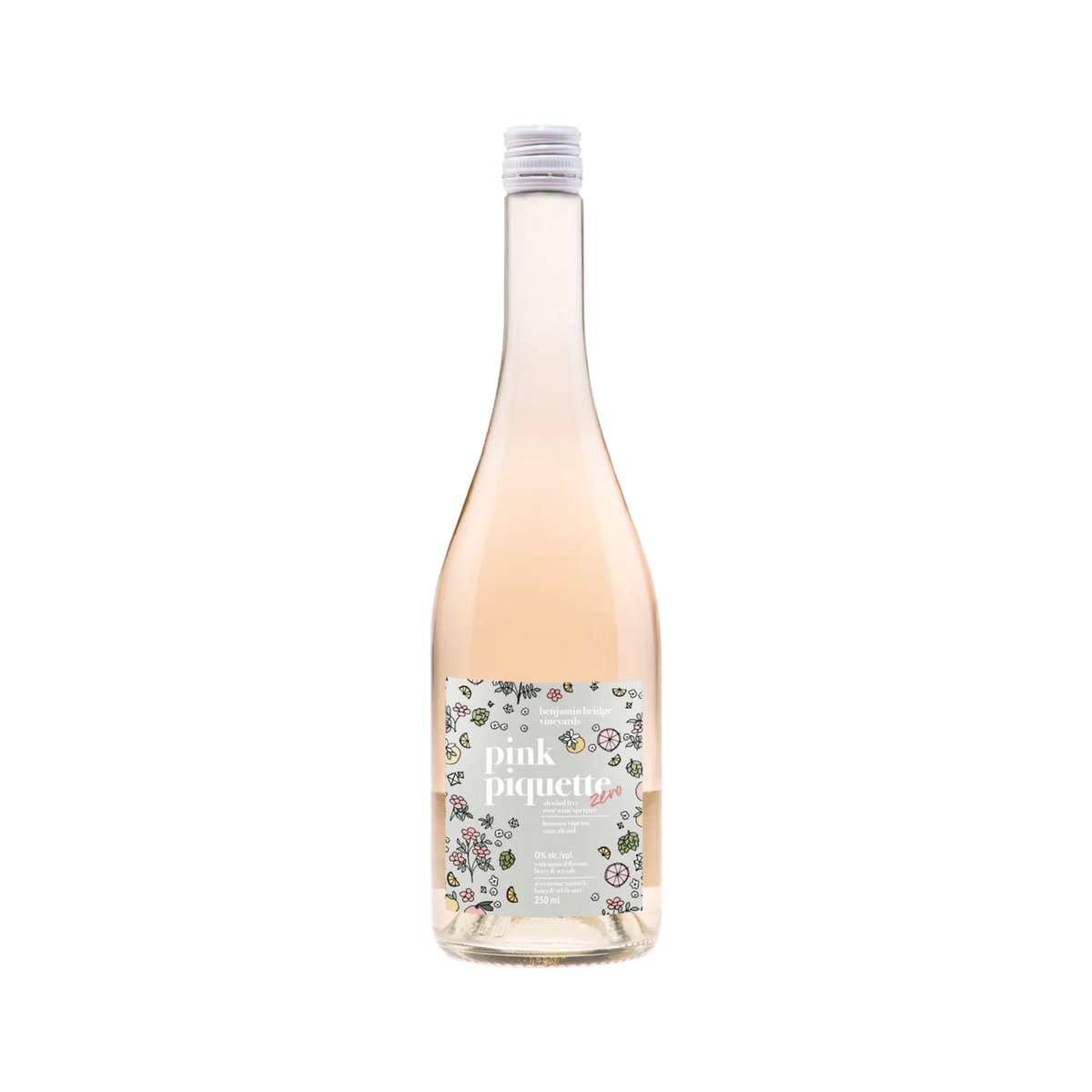 Benjamin Bridge - Piquette Pink Zero - 750mL-1