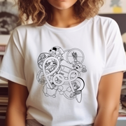 POP CoLab - Retro Toys Outline Tee