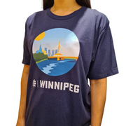 Tourism Winnipeg - AMG Unisex Skyline T-shirt