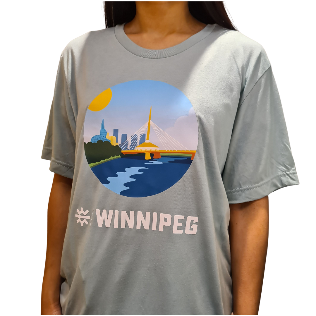 Tourism Winnipeg - AMG Unisex Skyline T-shirt