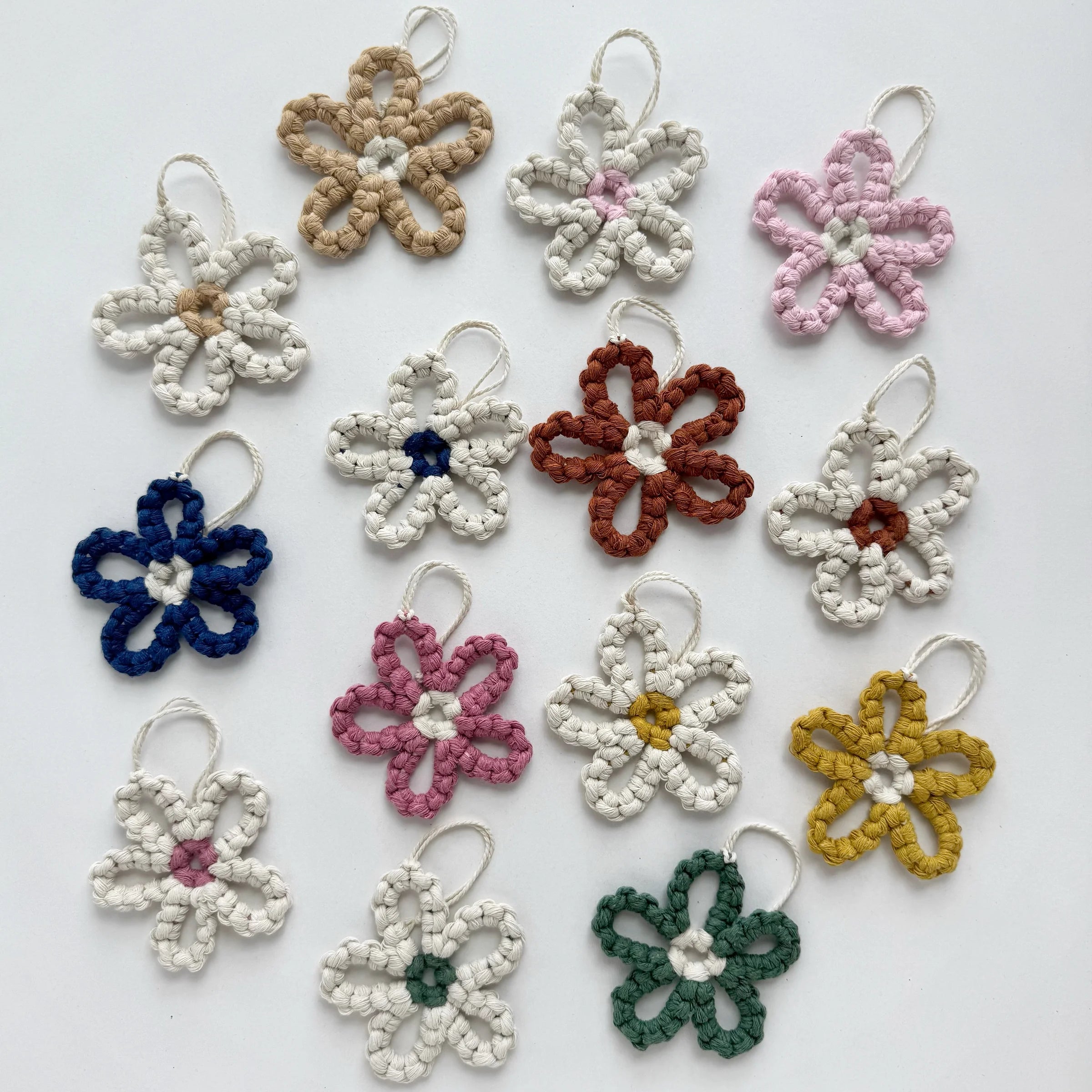 Macramé avec Lovely - Porte-clés de sac Bloom-5