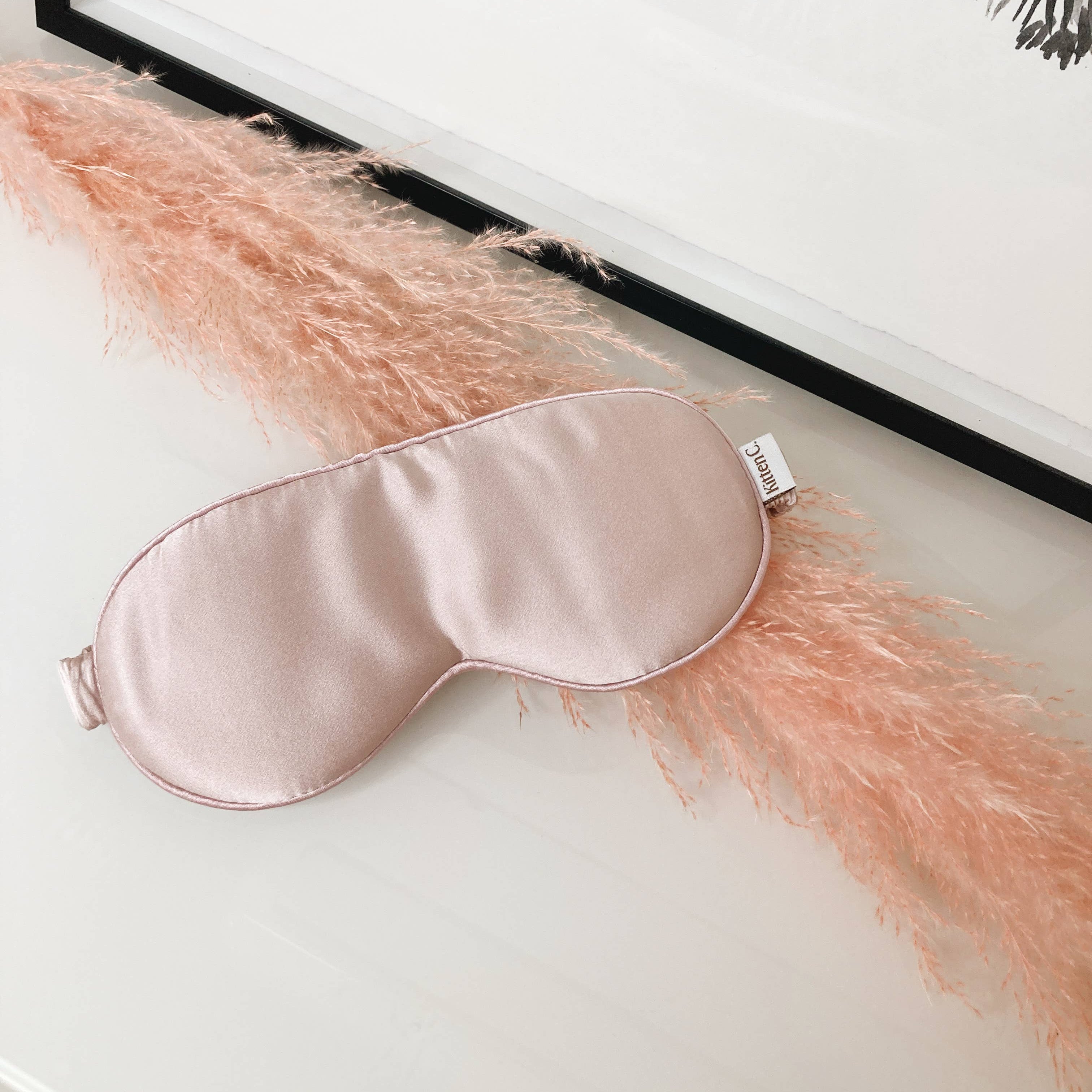 Kitten Claw Clips - Silk Sleep Mask - Light Rose