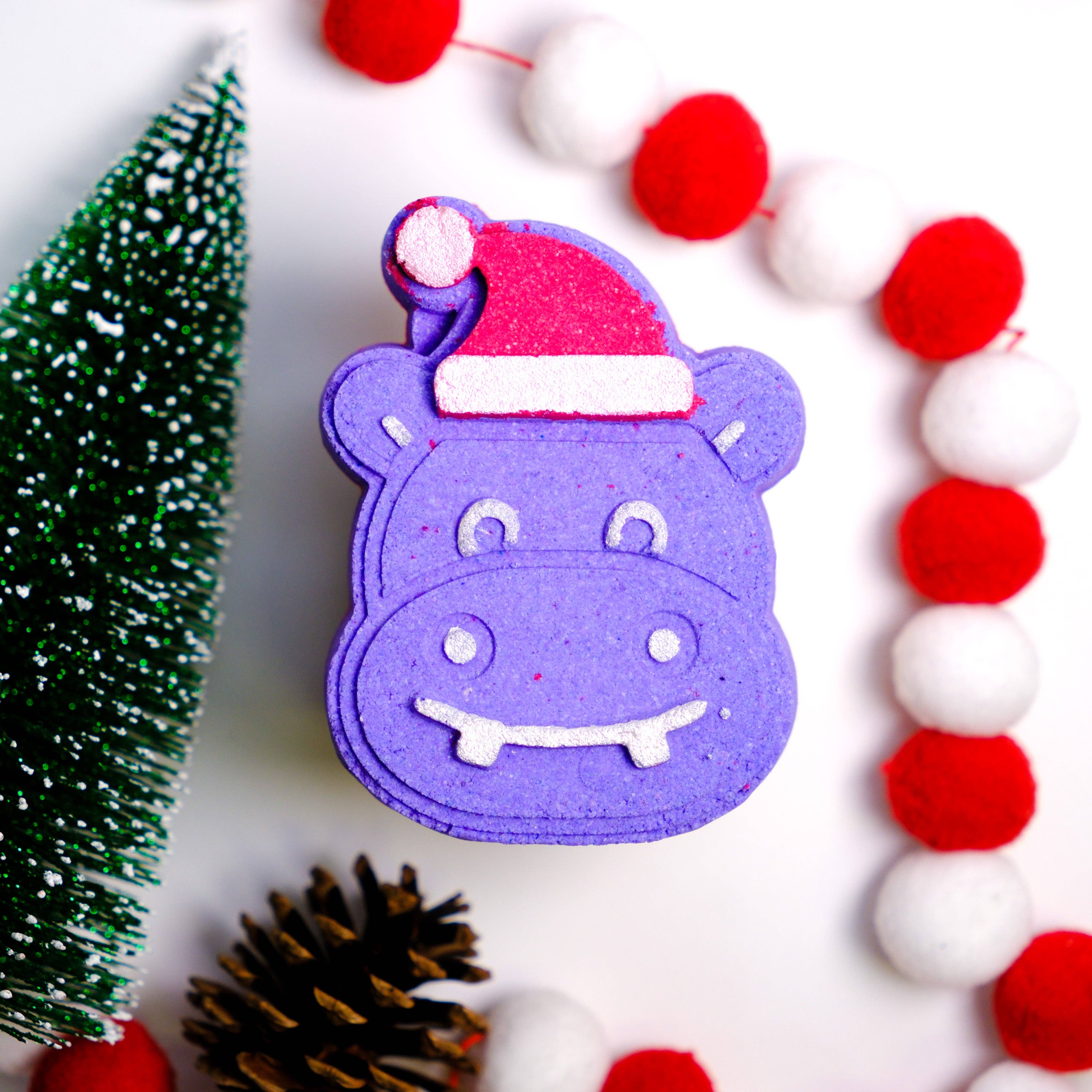 Happy Hippo Bath - Hippopotamus For Christmas