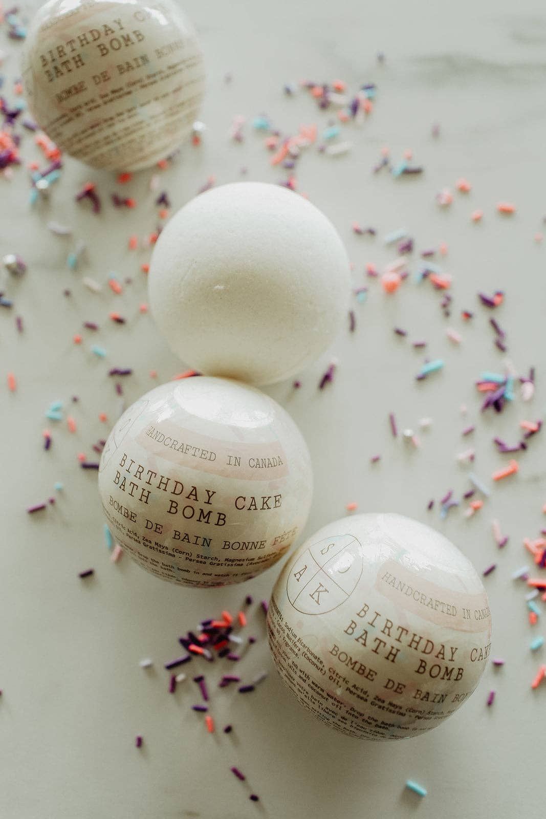 SOAK Bath Co - Birthday Cake Bath Bomb