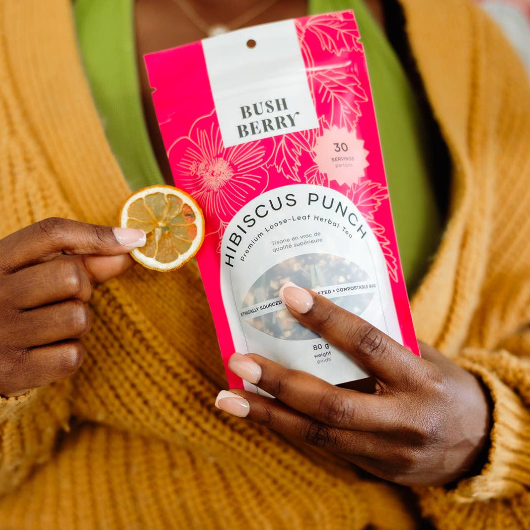 Bush Berry - Organic Hibiscus Punch Loose Leaf Tea-5