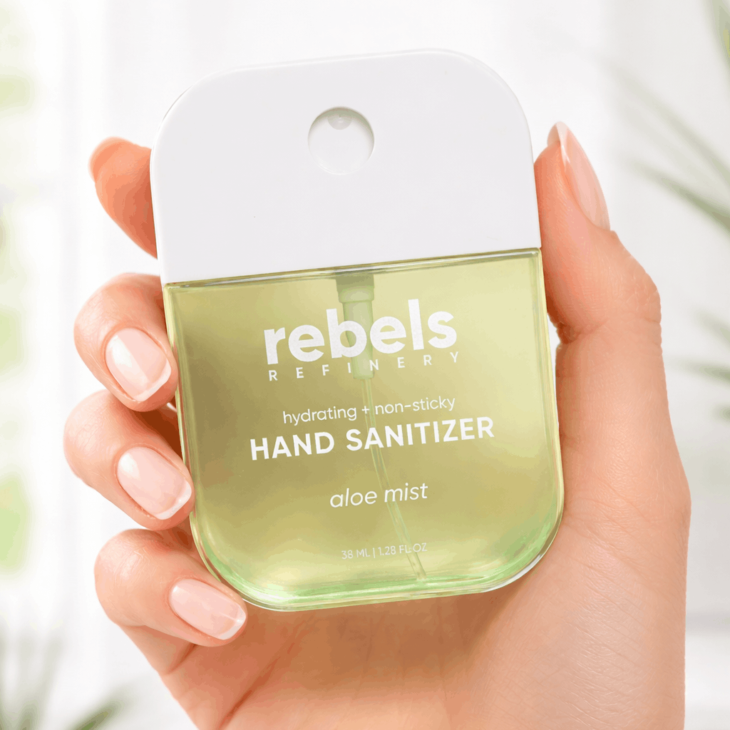 rebels REFINERY - Brume nettoyante pour les mains à l'Aloe Vera, format de poche-4