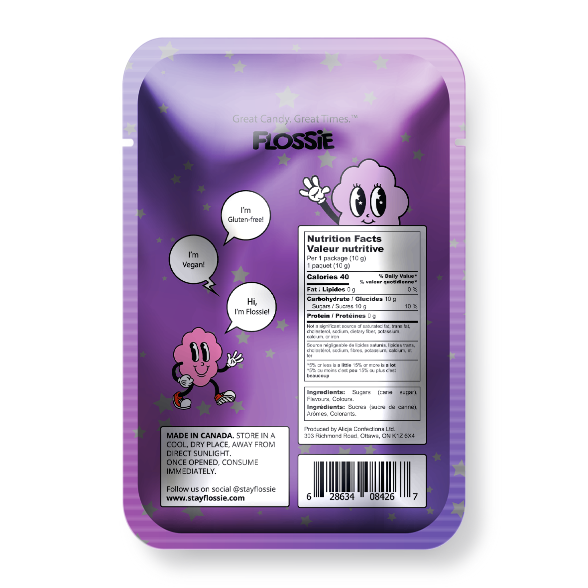 Fossie - Galaxy Grape Cotton Candy
