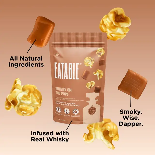 EATABLE - Whisky on the Pops - Gourmet Caramel Popcorn-7