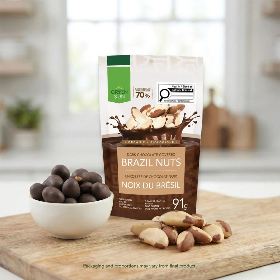 Green Sun - Organic Dark Chocolate Covered Brazil Nuts-1