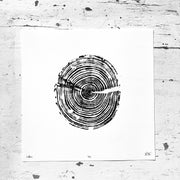 Nice Art People - Handprinted Tree Ring Prints (9 x 9)