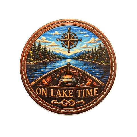 J.A.B Leatherworks - Sous-verres en céramique (Ronds)-3