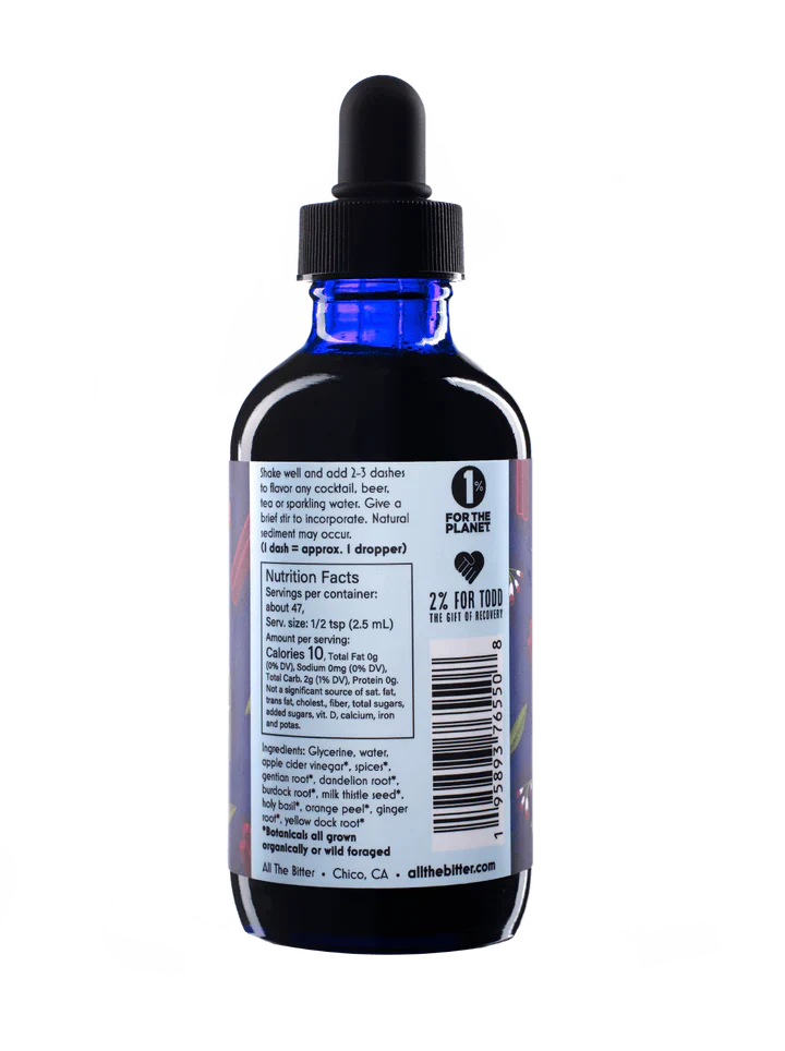 All The Bitter  Aromatic Bitters Canada - Vegan - gluten free - organic - wild foraged - beneficial botanicals