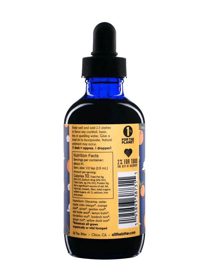 All The Bitter Orange Bitters Canada - Vegan - gluten free - organic - wild foraged - beneficial botanicals