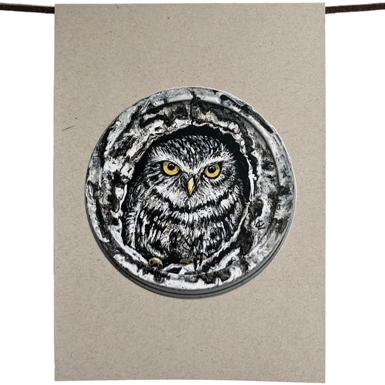 Fat Daug - Blank Art Cards - *Fox, Crow, Moose, Owl*-4