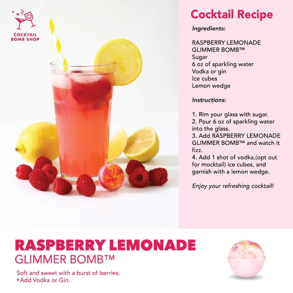 Cocktail Bomb Shop - Limonade aux framboises-6