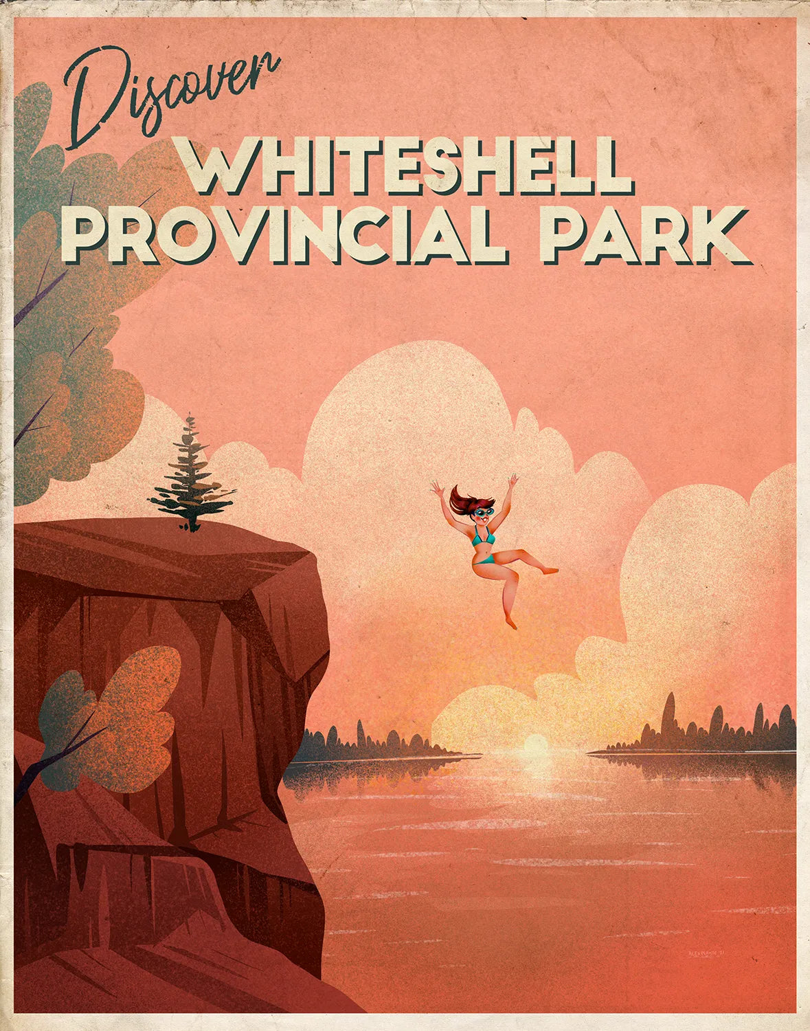 Alex Plante - Vintage MB Tourism Print