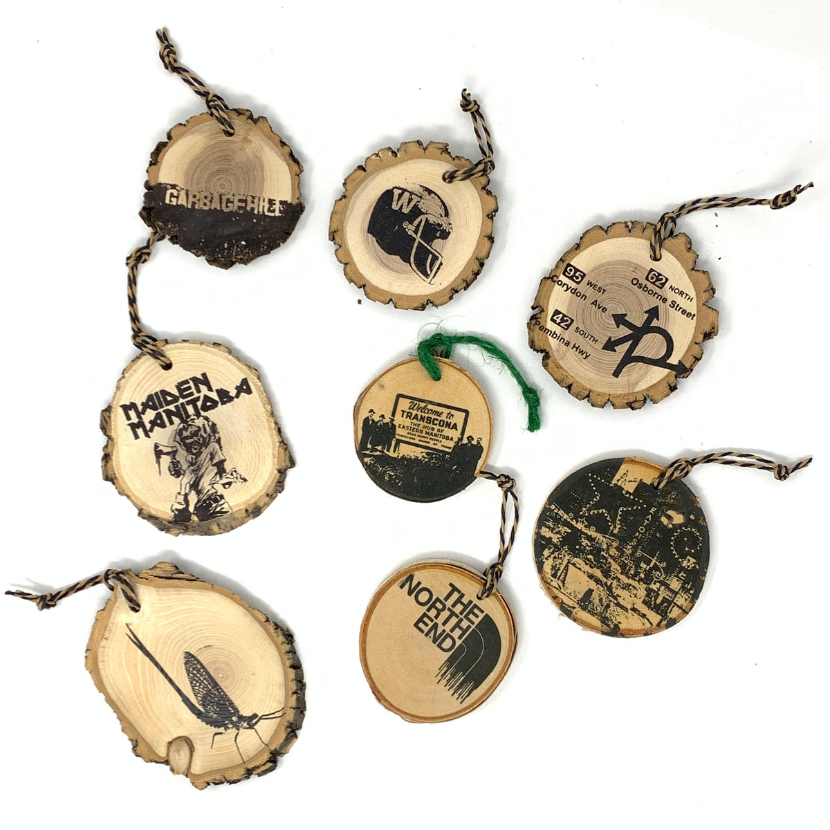 Winnipeg North of Fargo Retro WPG Ornaments Made Here