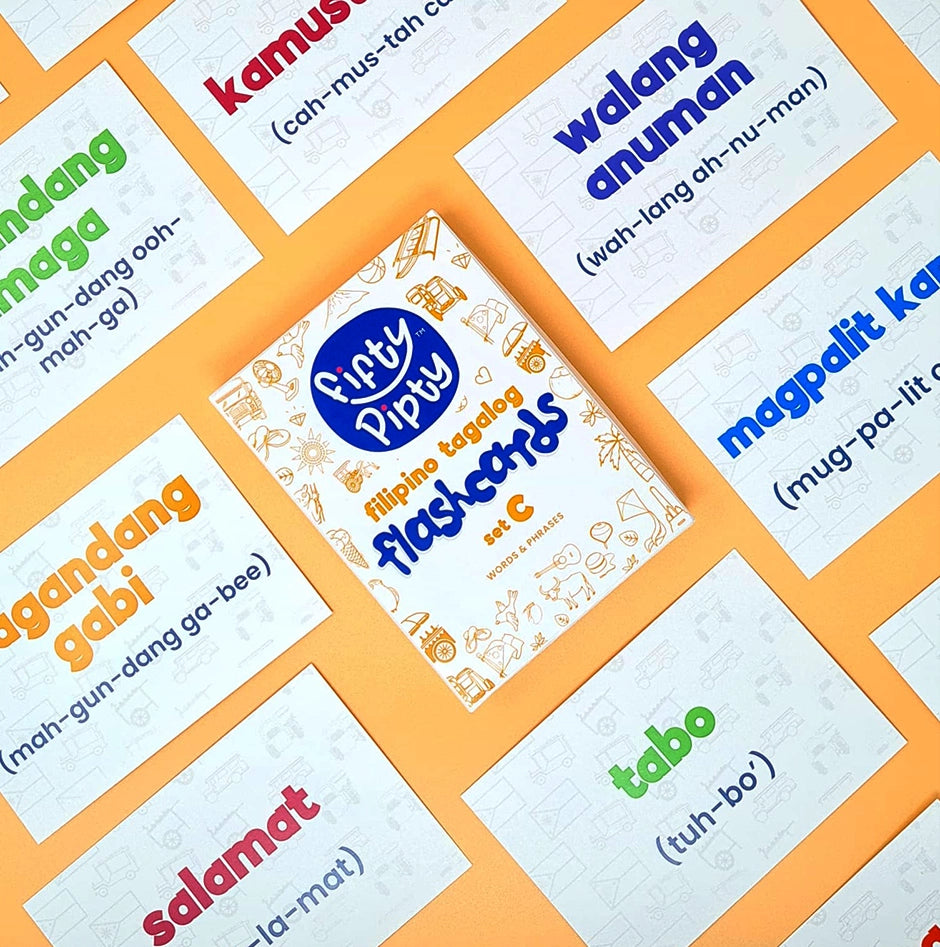 Fifty Pipty - Cartes Flash pour l'Apprentissage de la Langue Tagalog des Philippines-3